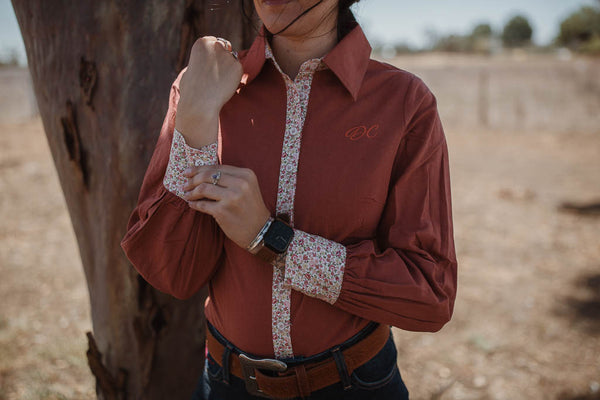 ARENA BLOUSE in Chesnut