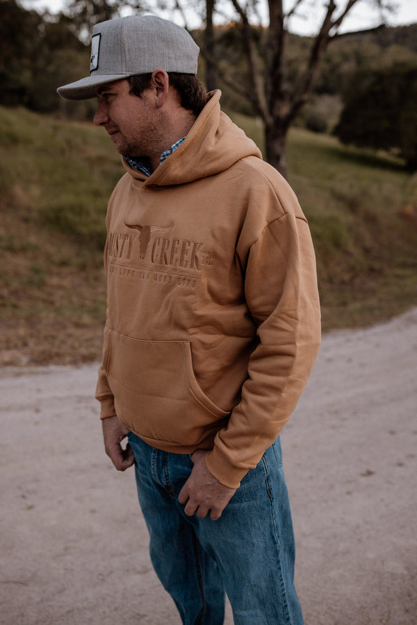 MENS HOODIE in Camel